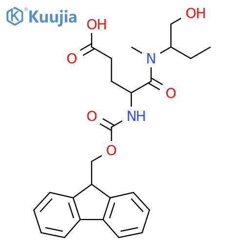 4-({(9H-fluoren-9-yl)methoxycarbonyl}amino)-4-(1-hydroxybutan-2-yl)(methyl)carbamoylbutanoic acid structure