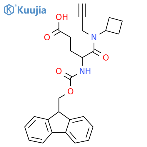 4-cyclobutyl(prop-2-yn-1-yl)carbamoyl-4-({(9H-fluoren-9-yl)methoxycarbonyl}amino)butanoic acid structure