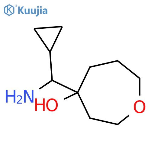 4-amino(cyclopropyl)methyloxepan-4-ol structure