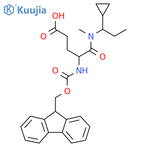 4-(1-cyclopropylpropyl)(methyl)carbamoyl-4-({(9H-fluoren-9-yl)methoxycarbonyl}amino)butanoic acid structure