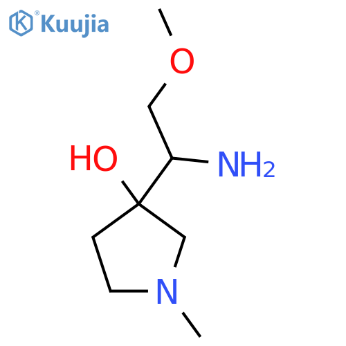 3-(1-amino-2-methoxyethyl)-1-methylpyrrolidin-3-ol structure