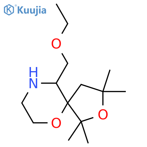 10-(ethoxymethyl)-1,1,3,3-tetramethyl-2,6-dioxa-9-azaspiro4.5decane structure