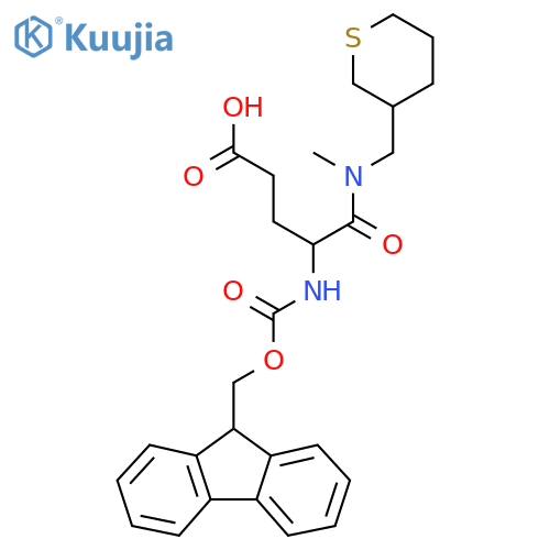 4-({(9H-fluoren-9-yl)methoxycarbonyl}amino)-4-{methyl(thian-3-yl)methylcarbamoyl}butanoic acid structure