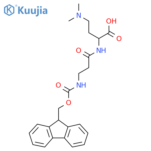 4-(dimethylamino)-2-3-({(9H-fluoren-9-yl)methoxycarbonyl}amino)propanamidobutanoic acid structure