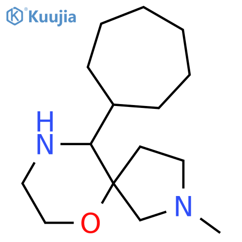 10-cycloheptyl-2-methyl-6-oxa-2,9-diazaspiro4.5decane structure