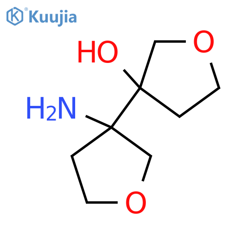 3-(3-Aminooxolan-3-yl)oxolan-3-ol structure