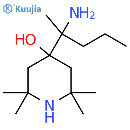 4-(2-Aminopentan-2-yl)-2,2,6,6-tetramethylpiperidin-4-ol structure