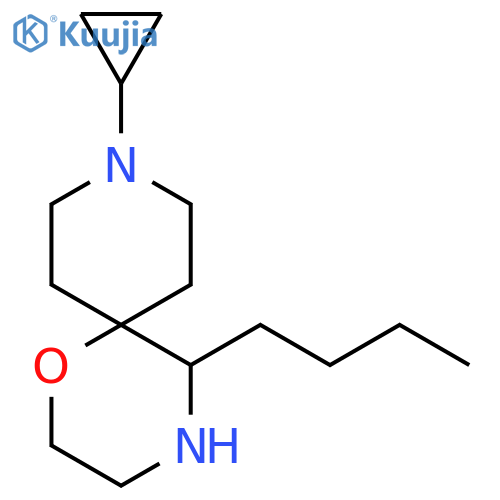 5-butyl-9-cyclopropyl-1-oxa-4,9-diazaspiro5.5undecane structure