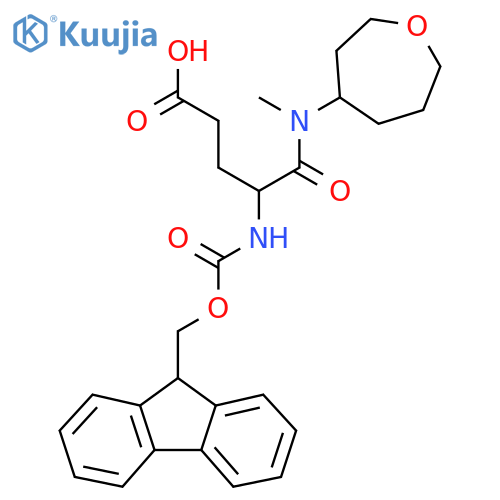 4-({(9H-fluoren-9-yl)methoxycarbonyl}amino)-4-methyl(oxepan-4-yl)carbamoylbutanoic acid structure