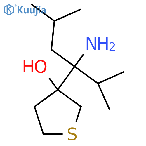 3-(3-amino-2,5-dimethylhexan-3-yl)thiolan-3-ol structure
