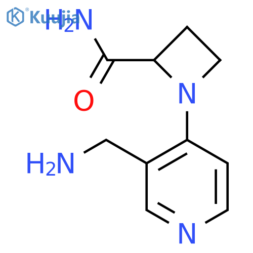 1-3-(aminomethyl)pyridin-4-ylazetidine-2-carboxamide structure