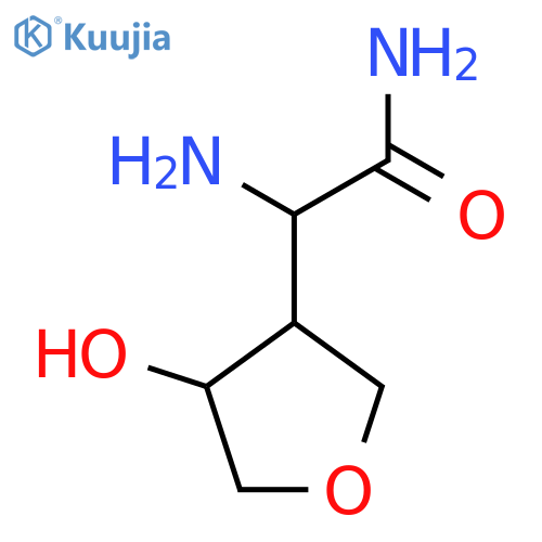 2-amino-2-(4-hydroxyoxolan-3-yl)acetamide structure