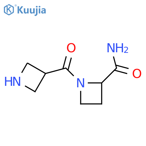 1-(azetidine-3-carbonyl)azetidine-2-carboxamide structure