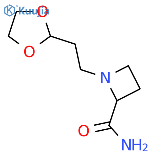 1-2-(1,3-dioxolan-2-yl)ethylazetidine-2-carboxamide structure