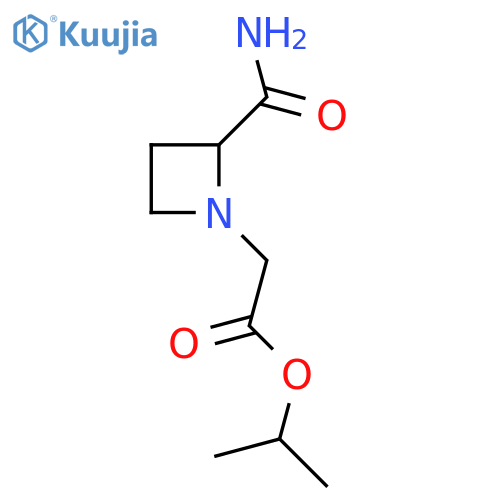 propan-2-yl 2-(2-carbamoylazetidin-1-yl)acetate structure