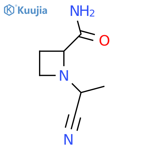 1-(1-cyanoethyl)azetidine-2-carboxamide structure