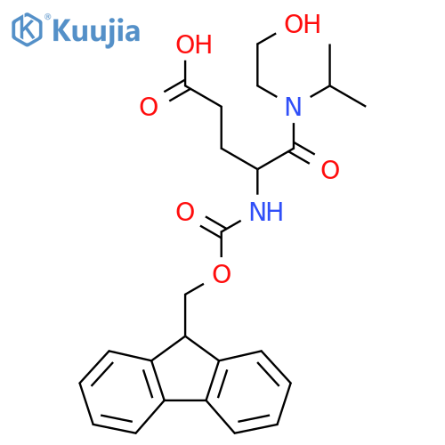 4-({(9H-fluoren-9-yl)methoxycarbonyl}amino)-4-(2-hydroxyethyl)(propan-2-yl)carbamoylbutanoic acid structure