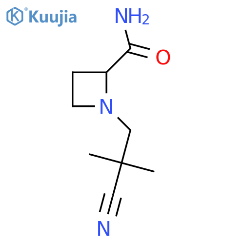 1-(2-cyano-2,2-dimethylethyl)azetidine-2-carboxamide structure