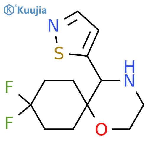 9,9-difluoro-5-(1,2-thiazol-5-yl)-1-oxa-4-azaspiro5.5undecane structure