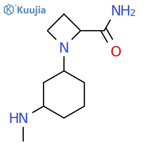 1-3-(methylamino)cyclohexylazetidine-2-carboxamide structure