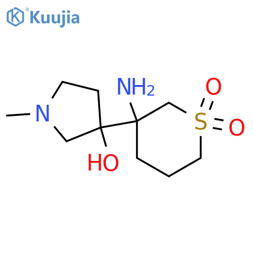 3-amino-3-(3-hydroxy-1-methylpyrrolidin-3-yl)-1lambda6-thiane-1,1-dione structure