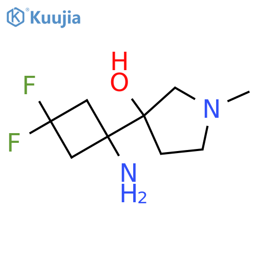 3-(1-amino-3,3-difluorocyclobutyl)-1-methylpyrrolidin-3-ol structure