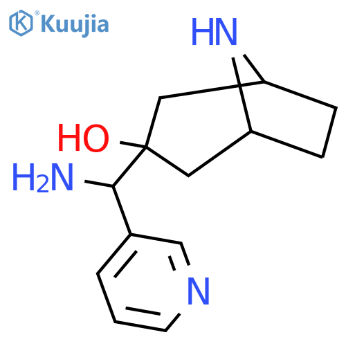 3-amino(pyridin-3-yl)methyl-8-azabicyclo3.2.1octan-3-ol structure