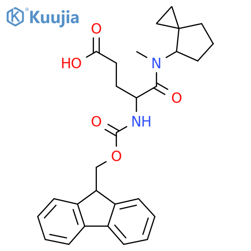 4-({(9H-fluoren-9-yl)methoxycarbonyl}amino)-4-methyl({spiro2.4heptan-4-yl})carbamoylbutanoic acid structure