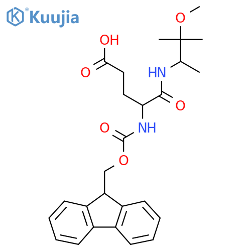 4-({(9H-fluoren-9-yl)methoxycarbonyl}amino)-4-(3-methoxy-3-methylbutan-2-yl)carbamoylbutanoic acid structure