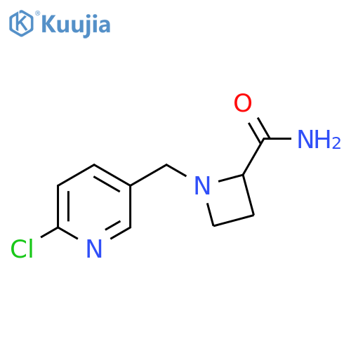 1-(6-chloropyridin-3-yl)methylazetidine-2-carboxamide structure