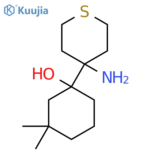 1-(4-aminothian-4-yl)-3,3-dimethylcyclohexan-1-ol structure