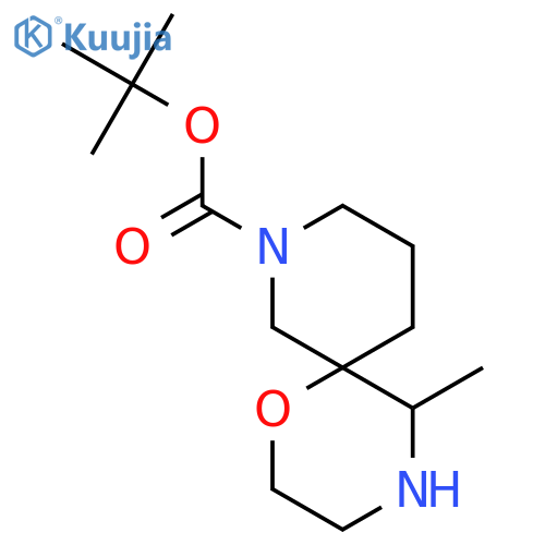 tert-butyl 5-methyl-1-oxa-4,8-diazaspiro5.5undecane-8-carboxylate structure