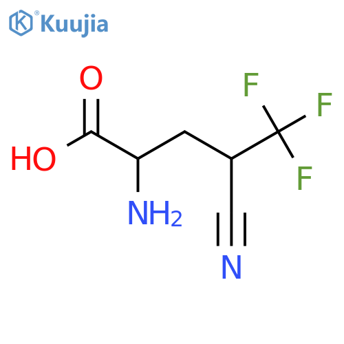 2-amino-4-cyano-5,5,5-trifluoropentanoic acid structure