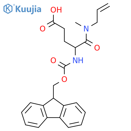 4-({(9H-fluoren-9-yl)methoxycarbonyl}amino)-4-methyl(prop-2-en-1-yl)carbamoylbutanoic acid structure