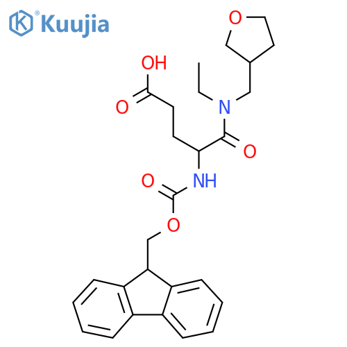 4-{ethyl(oxolan-3-yl)methylcarbamoyl}-4-({(9H-fluoren-9-yl)methoxycarbonyl}amino)butanoic acid structure