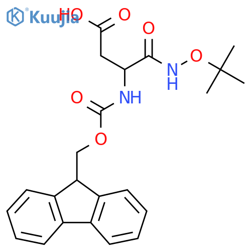 3-(tert-butoxy)carbamoyl-3-({(9H-fluoren-9-yl)methoxycarbonyl}amino)propanoic acid structure