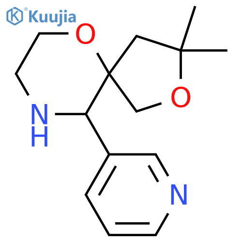 3,3-dimethyl-10-(pyridin-3-yl)-2,6-dioxa-9-azaspiro4.5decane structure