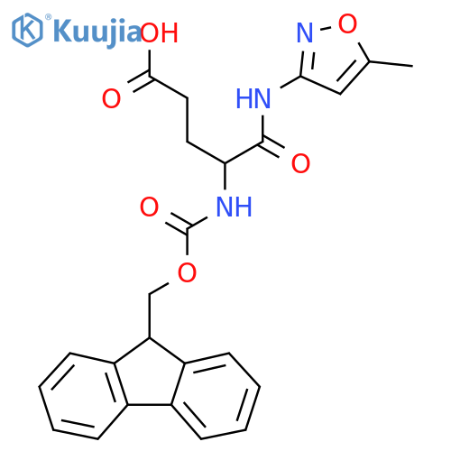 4-({(9H-fluoren-9-yl)methoxycarbonyl}amino)-4-(5-methyl-1,2-oxazol-3-yl)carbamoylbutanoic acid structure