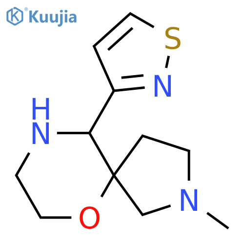 2-methyl-10-(1,2-thiazol-3-yl)-6-oxa-2,9-diazaspiro4.5decane structure