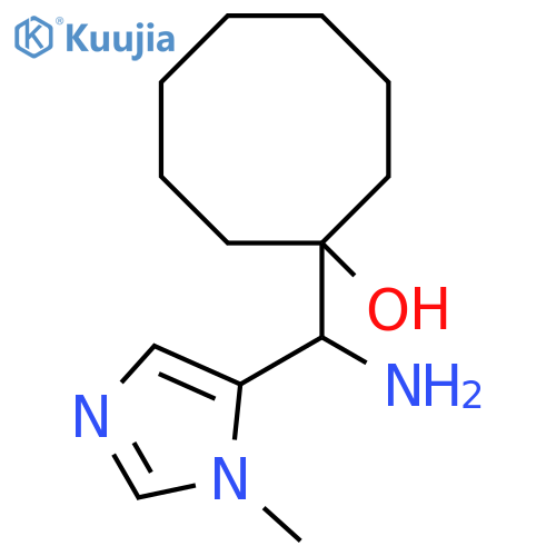 1-amino(1-methyl-1H-imidazol-5-yl)methylcyclooctan-1-ol structure