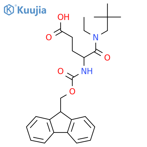 4-(2,2-dimethylpropyl)(ethyl)carbamoyl-4-({(9H-fluoren-9-yl)methoxycarbonyl}amino)butanoic acid structure