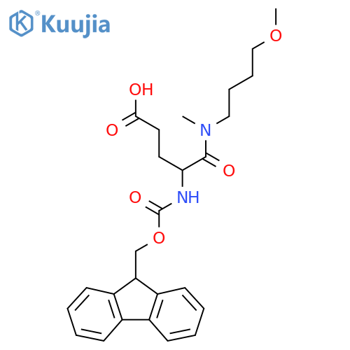 4-({(9H-fluoren-9-yl)methoxycarbonyl}amino)-4-(4-methoxybutyl)(methyl)carbamoylbutanoic acid structure