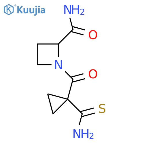 1-(1-carbamothioylcyclopropanecarbonyl)azetidine-2-carboxamide structure