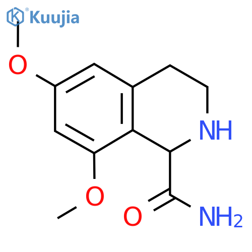 6,8-dimethoxy-1,2,3,4-tetrahydroisoquinoline-1-carboxamide structure