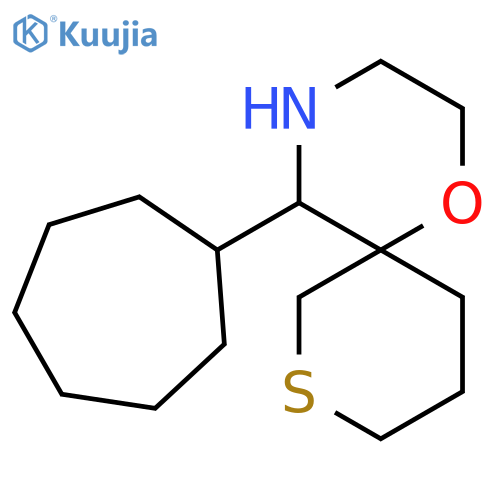 5-cycloheptyl-1-oxa-8-thia-4-azaspiro5.5undecane structure