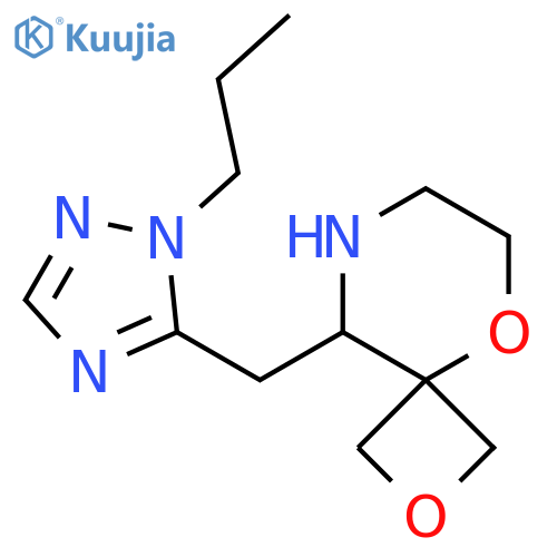 9-(1-propyl-1H-1,2,4-triazol-5-yl)methyl-2,5-dioxa-8-azaspiro3.5nonane structure