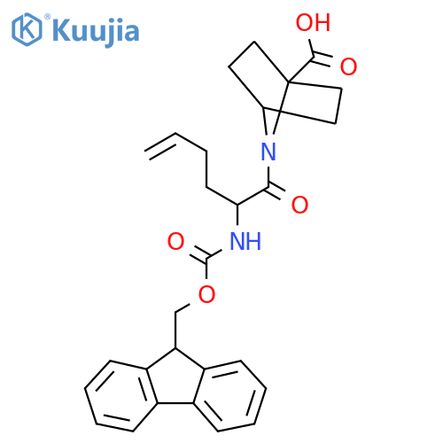 7-2-({(9H-fluoren-9-yl)methoxycarbonyl}amino)hex-5-enoyl-7-azabicyclo2.2.1heptane-1-carboxylic acid structure