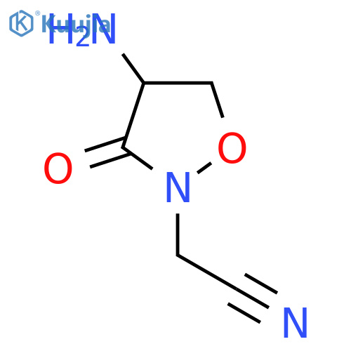 2-(4-amino-3-oxo-1,2-oxazolidin-2-yl)acetonitrile structure