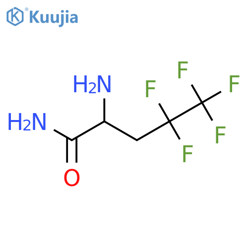 2-amino-4,4,5,5,5-pentafluoropentanamide structure