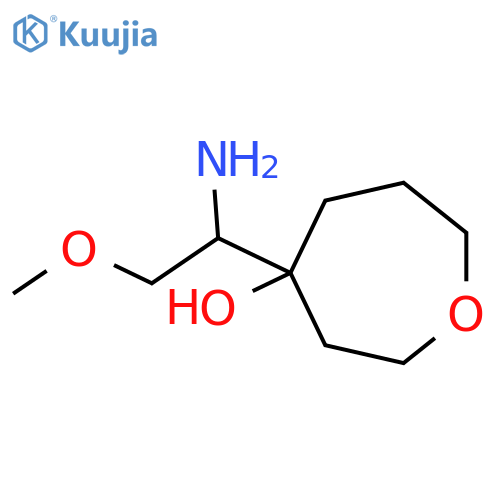 4-(1-amino-2-methoxyethyl)oxepan-4-ol structure